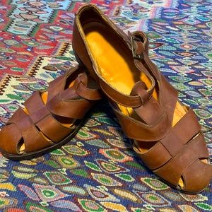 Vintage Ralph Lauren Leather Fisherman’s Sandals 10